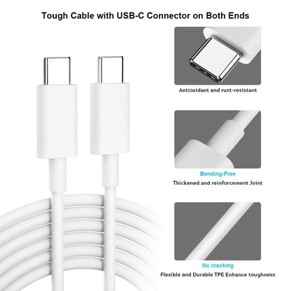 2m USB-C / Type-C 3.1 Male Connector to Male Extension Data Cable(White) - USB-C & Type-C Cable by buy2fix | Online Shopping UK | buy2fix