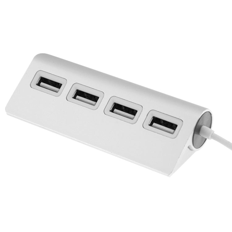 High Speed 480Mbps 4 Ports USB 2.0 HUB Mini Aluminum USB Splitter - USB 2.0 HUB by buy2fix | Online Shopping UK | buy2fix