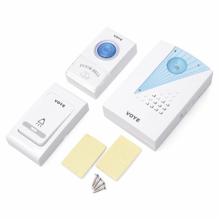 VOYE V001AB Wireless Doorbell with 2 Remote Control(White) - Wireless Doorbell by VOYE | Online Shopping UK | buy2fix