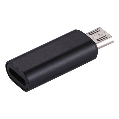 8 Pin Female to Micro USB Male Metal Shell Adapter, For Samsung / Huawei / Xiaomi / Meizu / LG / HTC and Other Smartphones(Black) - Audio Adapter by buy2fix | Online Shopping UK | buy2fix