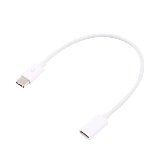 USB-C / Type-C Male to Type-C Female Extended Cable, Length: 20cm (White) -  by buy2fix | Online Shopping UK | buy2fix