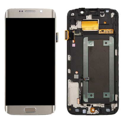 Original LCD Screen and Digitizer Full Assembly with Frame For Samsung Galaxy S6 Edge SM-G925F (Gold) - LCD Screen by buy2fix | Online Shopping UK | buy2fix