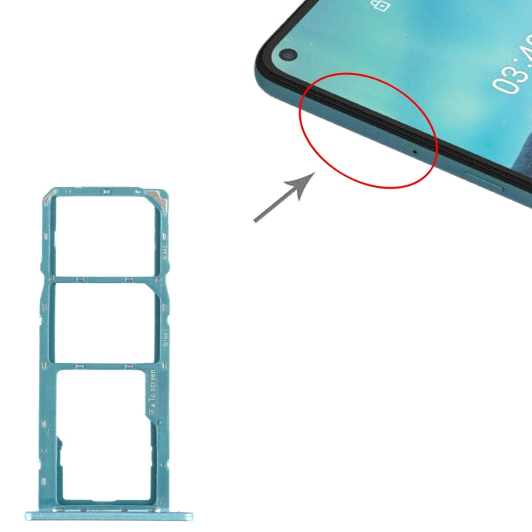 SIM Card Tray + Micro SD Card Tray for Nokia 3.4 TA-1288 TA-1285 TA-1283 (Green) - Card Tray by buy2fix | Online Shopping UK | buy2fix