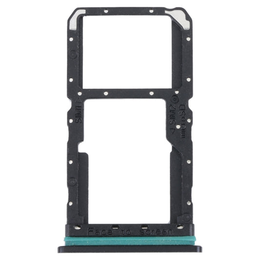 For OPPO Reno SIM Card Tray + SIM / Micro SD Card Tray (Black) - Card Socket by buy2fix | Online Shopping UK | buy2fix