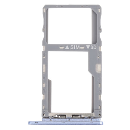 For TCL 10 SE T766H Original SIM Card Tray + SIM / Micro SD Card Tray (Purple) - Repair & Spare Parts by buy2fix | Online Shopping UK | buy2fix