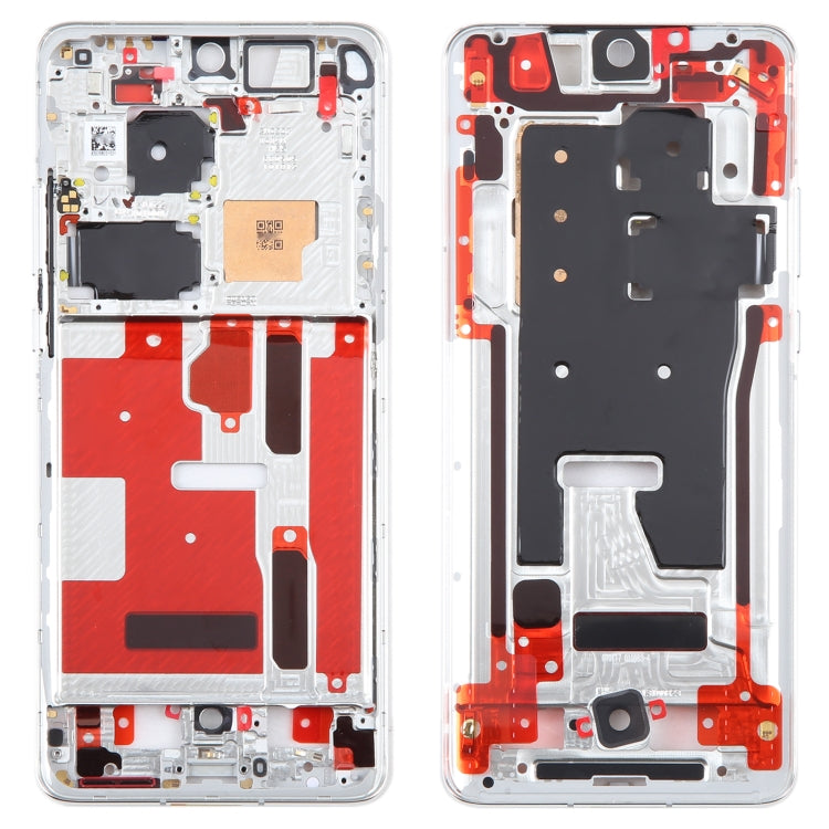 For Huawei P50 Pro Original Front Housing LCD Frame Bezel Plate (Silver) -  by buy2fix | Online Shopping UK | buy2fix