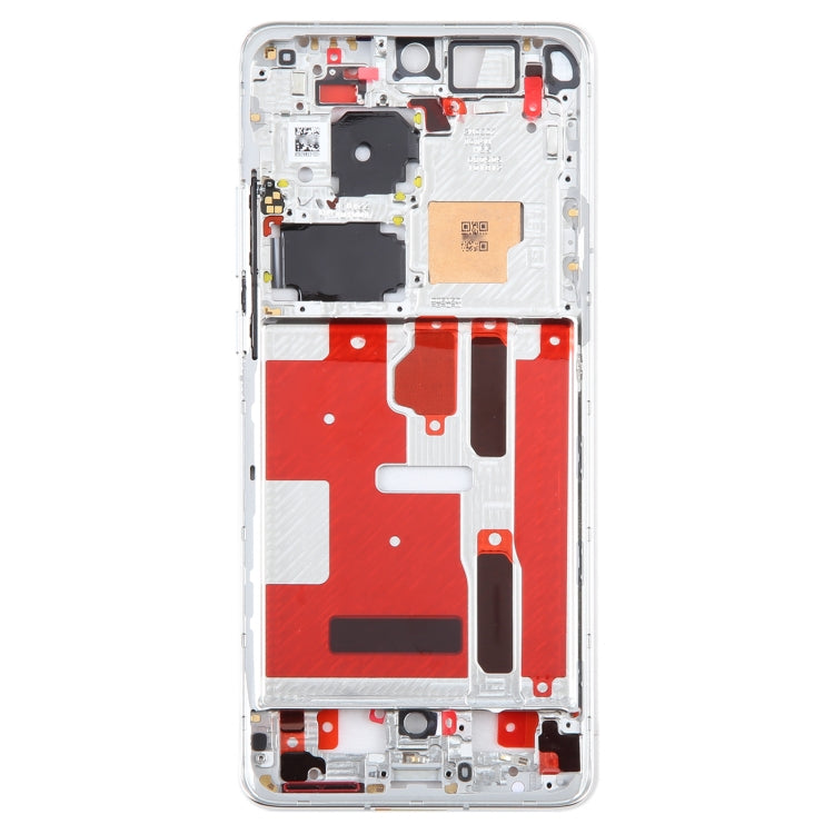 For Huawei P50 Pro Original Front Housing LCD Frame Bezel Plate (Silver) -  by buy2fix | Online Shopping UK | buy2fix