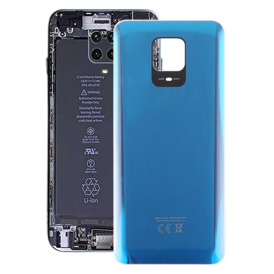 For Xiaomi Redmi Note 9 Pro India OEM Glass Battery Back Cover(Blue) - Back Cover by buy2fix | Online Shopping UK | buy2fix