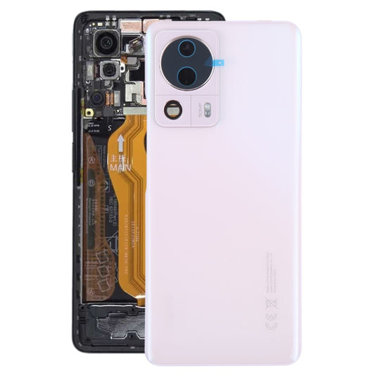 For Xiaomi 12 Lite NE Original Battery Back Cover(Pink) - Back Cover by buy2fix | Online Shopping UK | buy2fix