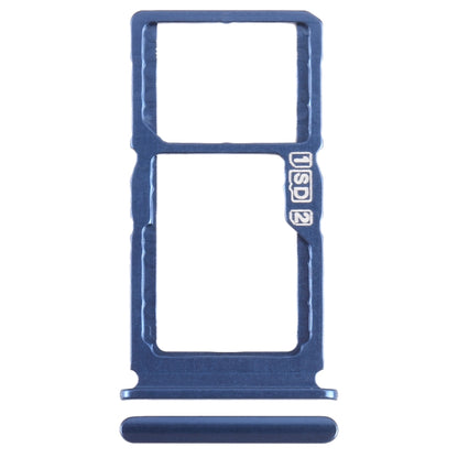 For Nokia 8.3 Original SIM + SIM / Micro SD Card Tray (Blue) - Card Tray by buy2fix | Online Shopping UK | buy2fix