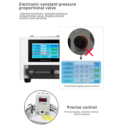 TBK 208M 3 in 1 Mini LCD Screen Vacuum Laminating Machine, EU Plug - Defoaming Equipment by TBK | Online Shopping UK | buy2fix