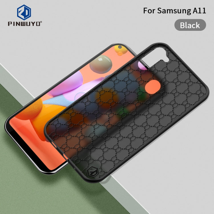 For Samsung Galaxy A11 US PINWUYO Series 2 Generation PC + TPU Anti-drop All-inclusive Protective Case(Black) - Galaxy Phone Cases by PINWUYO | Online Shopping UK | buy2fix