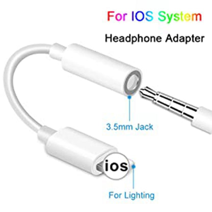 Zs-kl21836 2 PCS 8 Pin to 3.5mm Earphone Adapter Audio Adapter, Compatible with IOS 13 System - Earphone Adapter by buy2fix | Online Shopping UK | buy2fix