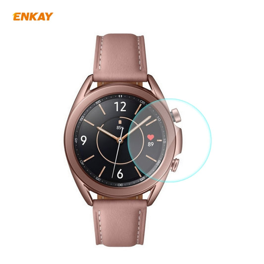 For Samsung Galaxy Watch 3 41mm ENKAY Hat-Prince 0.2mm 9H 2.15D Curved Edge Tempered Glass Screen Protector Watch Film - Screen Protector by ENKAY | Online Shopping UK | buy2fix