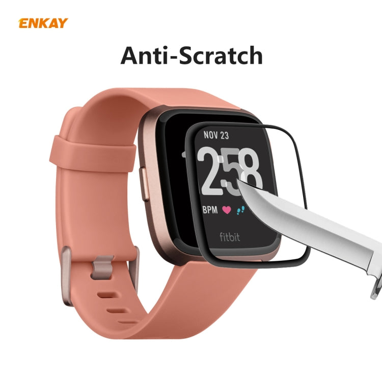 10 PCS For Fitbit Versa 3 / Fitbit Sense ENKAY Hat-Prince 3D Full Screen Soft PC Edge + PMMA HD Screen Protector Film - Screen Protector by ENKAY | Online Shopping UK | buy2fix