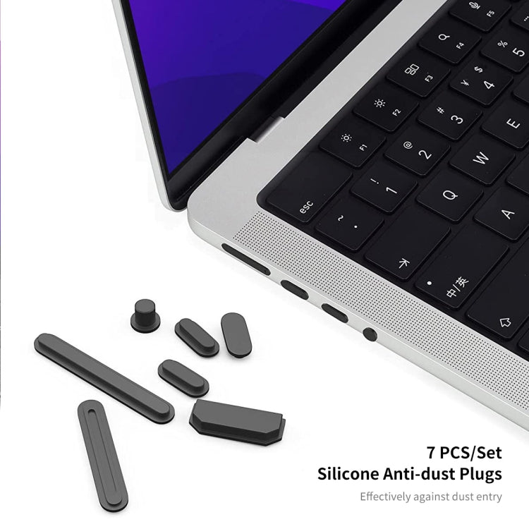 For MacBook Air 13.6 2022 A2681 US Version ENKAY 3 in 1 Crystal Laptop Case with TPU Keyboard Film / Anti-dust Plugs (Sierra Blue) - MacBook Air Cases by ENKAY | Online Shopping UK | buy2fix