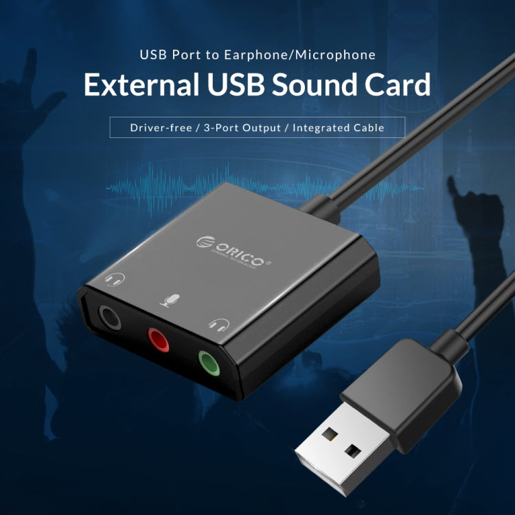 ORICO SKT3 External USB Sound Card - USB Sound by ORICO | Online Shopping UK | buy2fix