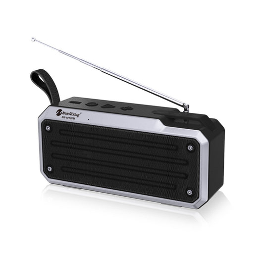 NewRixing NR4018FM TWS Portable Stereo Bluetooth Speaker, Support TF Card / FM / 3.5mm AUX / U Disk / Hands-free Call(Black) - Mini Speaker by New Rixing | Online Shopping UK | buy2fix