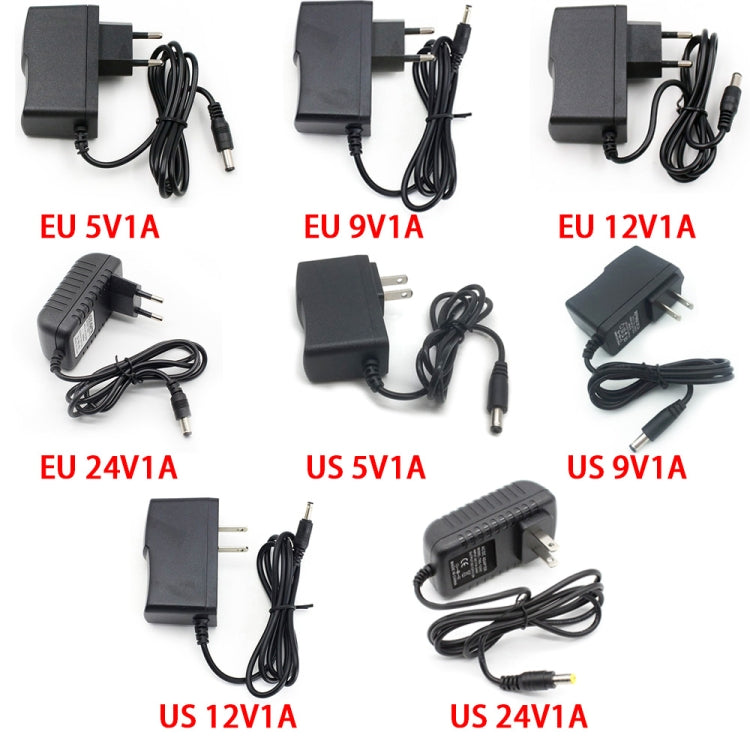 100-240V AC to DC Power Charger Adapter 5V 9V 12V 24V 1A 5.5mmx2.1mm (5V 1A US Plug) - Power Supplies by buy2fix | Online Shopping UK | buy2fix