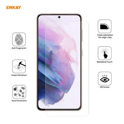 For Samsung Galaxy S21 5G 10 PCS ENKAY Hat-Prince 0.1mm 3D Full Screen Protector Explosion-proof Hydrogel Film - For Samsung by ENKAY | Online Shopping UK | buy2fix