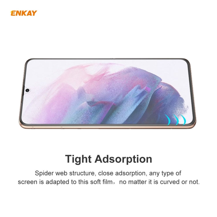 For Samsung Galaxy S21 5G 10 PCS ENKAY Hat-Prince 0.1mm 3D Full Screen Protector Explosion-proof Hydrogel Film - For Samsung by ENKAY | Online Shopping UK | buy2fix