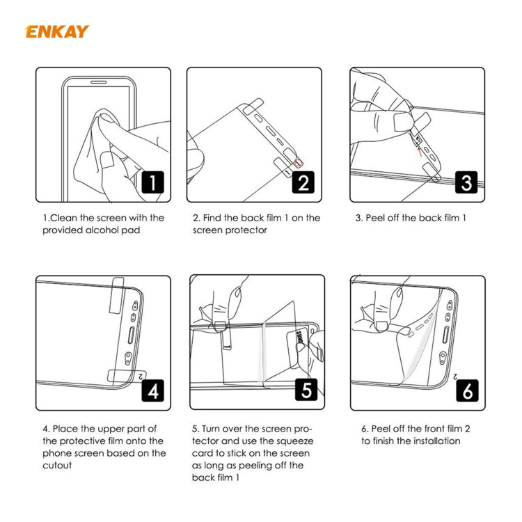 For Samsung Galaxy S21 5G 10 PCS ENKAY Hat-Prince 0.1mm 3D Full Screen Protector Explosion-proof Hydrogel Film - For Samsung by ENKAY | Online Shopping UK | buy2fix