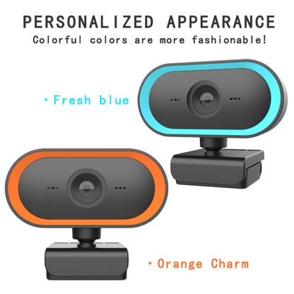 C11 2K Picture Quality HD Without Distortion 360 Degrees Rotate Built-in Microphone Sound Clear Webcams with Tripod(Orange) - HD Camera by buy2fix | Online Shopping UK | buy2fix