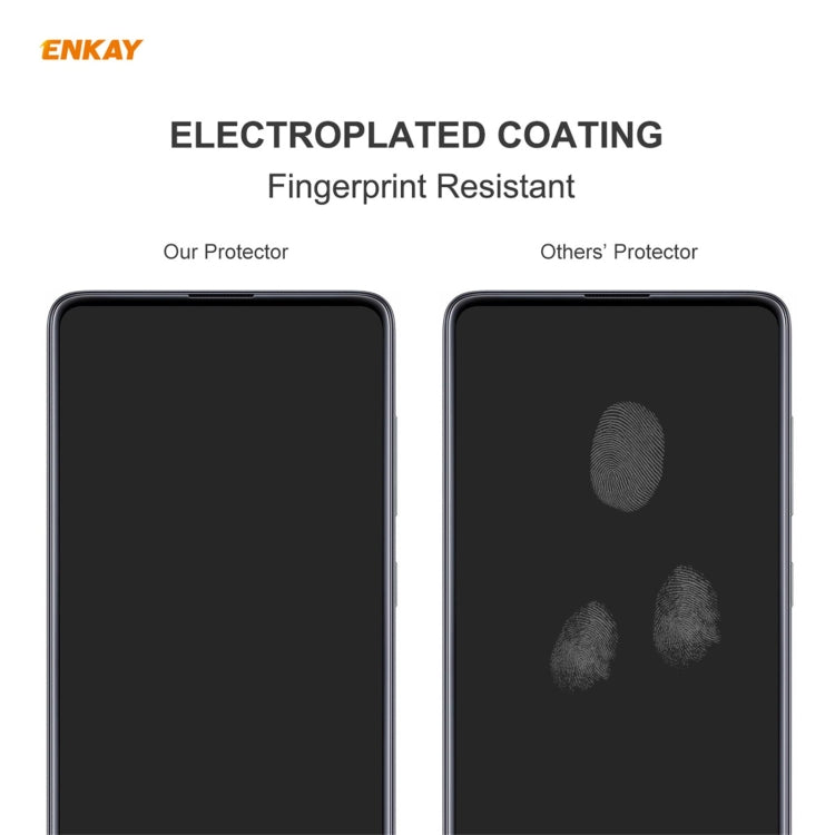 For Xiaomi Poco F3 2 PCS ENKAY Hat-Prince 0.26mm 9H 2.5D Curved Edge Tempered Glass Film - Xiaomi Accessories by ENKAY | Online Shopping UK | buy2fix