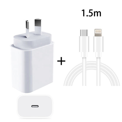 20W PD 3.0 Travel Fast Charger Power Adapter with USB-C / Type-C to 8 Pin Fast Charge Data Cable, AU Plug(1.5m) - USB Charger by buy2fix | Online Shopping UK | buy2fix