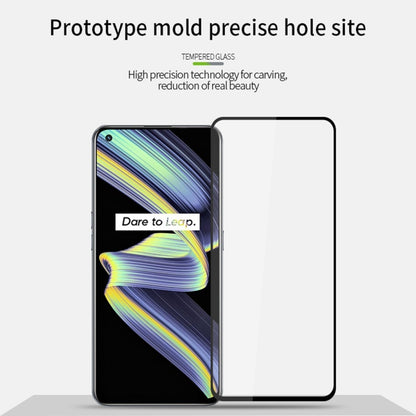 For Realme X7 Max PINWUYO 9H 2.5D Full Screen Tempered Glass Film(Black) - Realme Tempered Glass by PINWUYO | Online Shopping UK | buy2fix