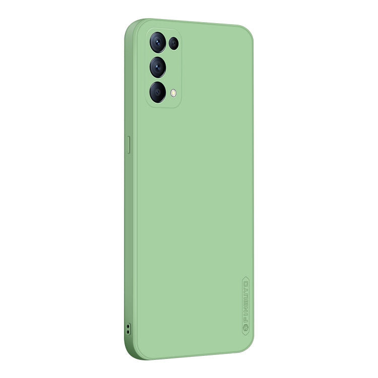 For OPPO Reno5 Pro  PINWUYO Touching Series Liquid Silicone TPU Shockproof Case(Green) - OPPO Cases by PINWUYO | Online Shopping UK | buy2fix