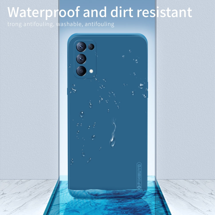 For OPPO Reno5 Pro  PINWUYO Touching Series Liquid Silicone TPU Shockproof Case(Green) - OPPO Cases by PINWUYO | Online Shopping UK | buy2fix