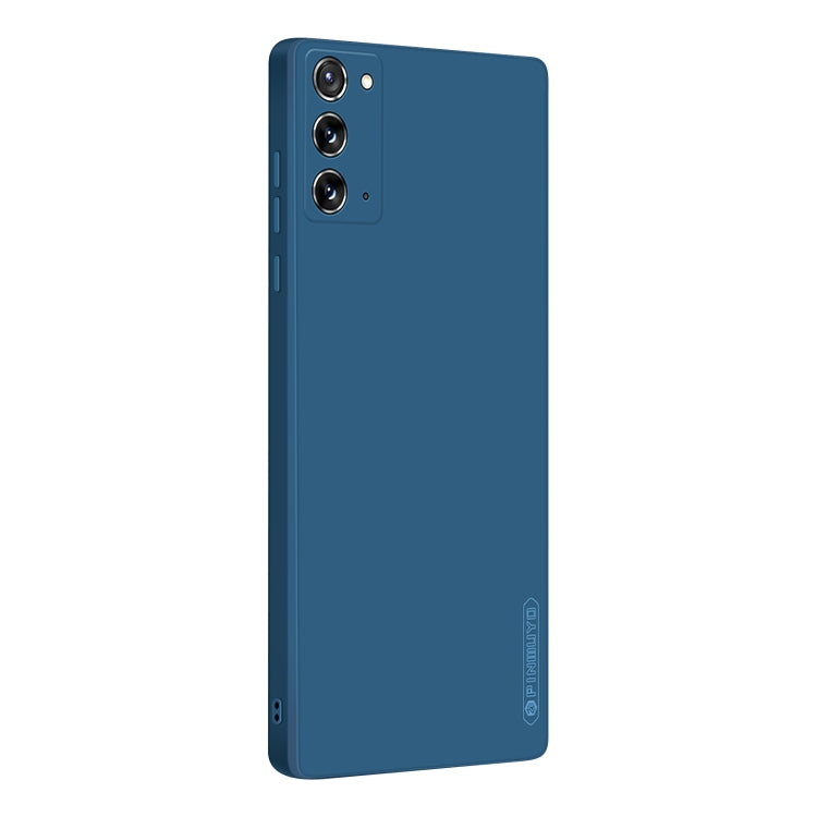 For Samsung Galaxy Note20 PINWUYO Touching Series Liquid Silicone TPU Shockproof Case(Blue) - Galaxy Note20 Cases by PINWUYO | Online Shopping UK | buy2fix