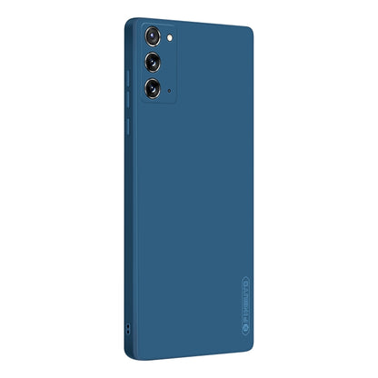 For Samsung Galaxy Note20 PINWUYO Touching Series Liquid Silicone TPU Shockproof Case(Blue) - Galaxy Note20 Cases by PINWUYO | Online Shopping UK | buy2fix