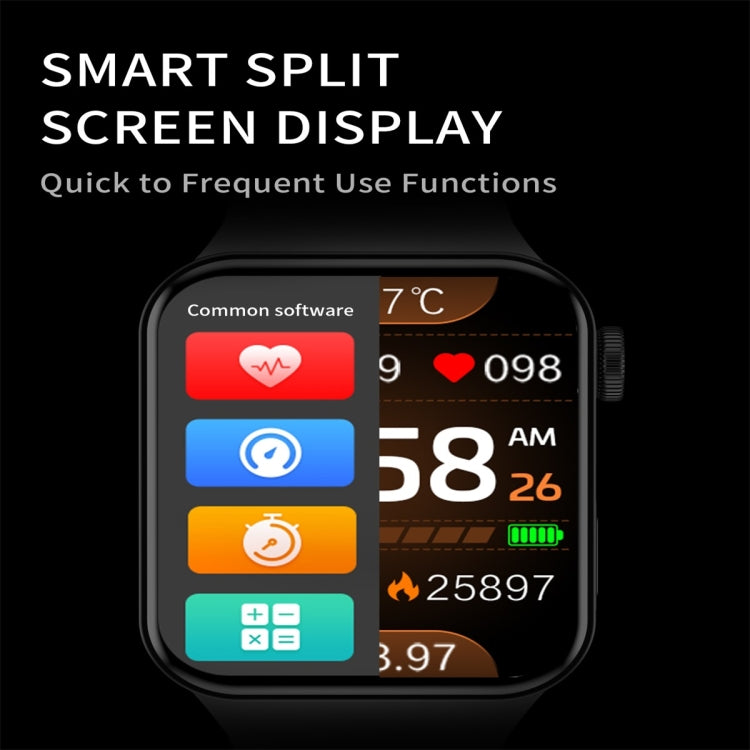 i7 pro 1.75 inch Color Screen Smart Watch, IP67 Waterproof,Support Bluetooth Call/Heart Rate Monitoring/Blood Pressure Monitoring/Blood Oxygen Monitoring/Sleep Monitoring(White) - Smart Wear by buy2fix | Online Shopping UK | buy2fix