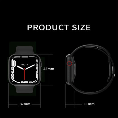 i7 pro 1.75 inch Color Screen Smart Watch, IP67 Waterproof,Support Bluetooth Call/Heart Rate Monitoring/Blood Pressure Monitoring/Blood Oxygen Monitoring/Sleep Monitoring(Red) - Smart Wear by buy2fix | Online Shopping UK | buy2fix