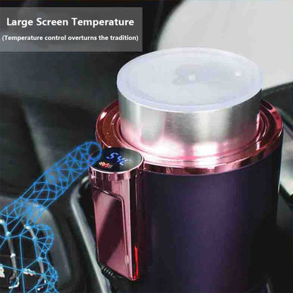 2-in-1 Smart Car Cup Cooler Outdoor Travel Heater Portable Auto Mini Refrigerator 12V Cooling Heating Cup and Drink Holder(Purple) - In Car by buy2fix | Online Shopping UK | buy2fix