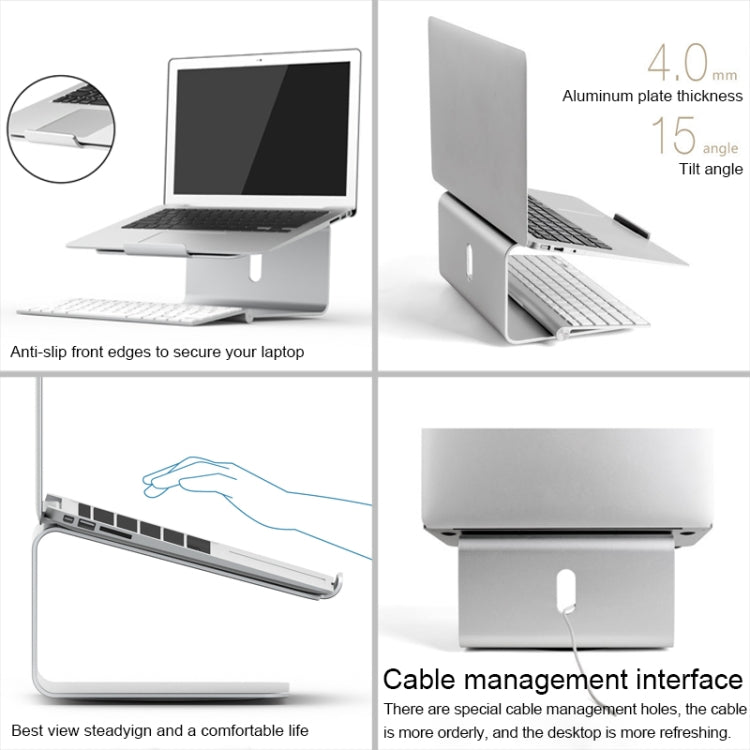 AP-2 Aluminum Alloy 360 Degrees Rotation Adjustable Laptop Stand for 11-17 inch Notebook - Computer & Networking by buy2fix | Online Shopping UK | buy2fix