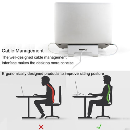 AP-1S Aluminum Alloy Laptop Stand with Radiator - Computer & Networking by buy2fix | Online Shopping UK | buy2fix