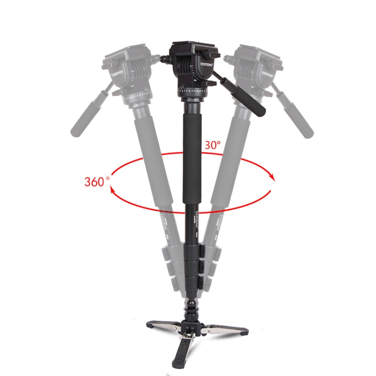 YUNTENG VCT-288 Tripod Mount Monopod with Fluid Drag Head - Tripods by YUNTENG | Online Shopping UK | buy2fix