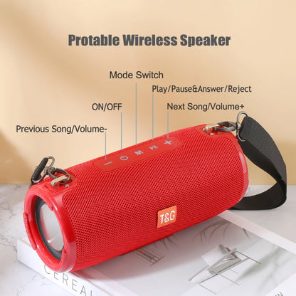 T&G TG324 High Power Waterproof Portable Bluetooth Speaker Support FM / TF Card(Red) - Desktop Speaker by T&G | Online Shopping UK | buy2fix