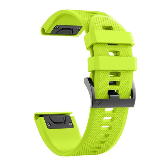 For Garmin epix 22mm Silicone Watch Band(Green) - Watch Bands by buy2fix | Online Shopping UK | buy2fix