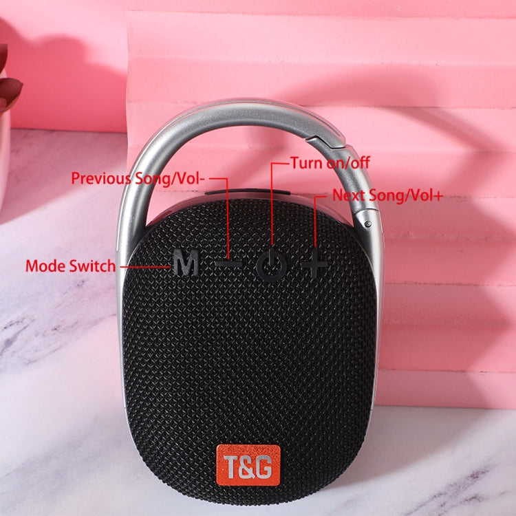 T&G TG321 TWS Portable Wireless Outdoor Mini Speaker with LED Light(Black) - Mini Speaker by T&G | Online Shopping UK | buy2fix