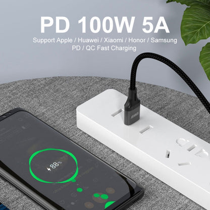 ENKAY PD100W 2 in 1 USB-A / USB-C to Type-C 5A Fast Charging Cable, Length: 1m -  by ENKAY | Online Shopping UK | buy2fix