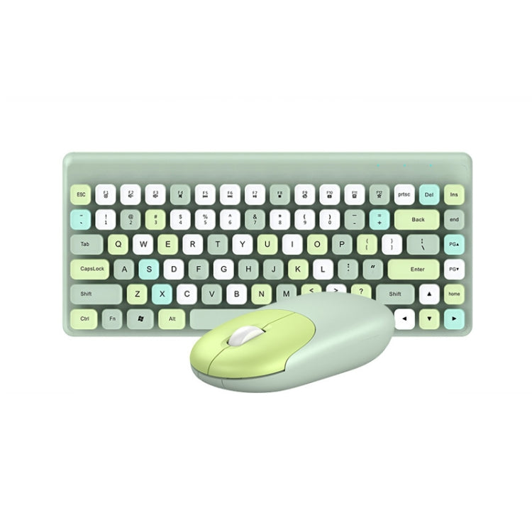 QW02 Wireless Keyboard Mouse Set(Green) - Wireless Keyboard by buy2fix | Online Shopping UK | buy2fix