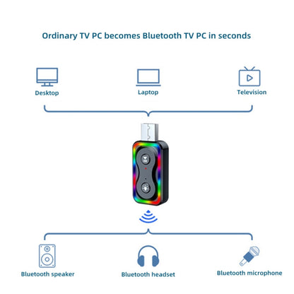 Q1 USB Bluetooth 5.3 Audio Receiver Transmitter Bluetooth Adapter - In Car by buy2fix | Online Shopping UK | buy2fix