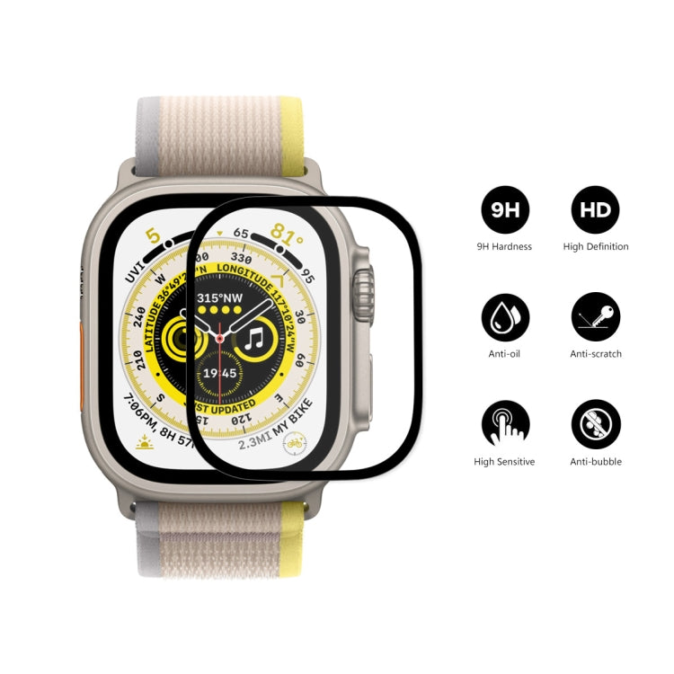 For Apple Watch Ultra / Ultra 2 / Ultra 3 49mm 2pcs ENKAY 9H Full Cover Tempered Glass Watch Film - Others by ENKAY | Online Shopping UK | buy2fix