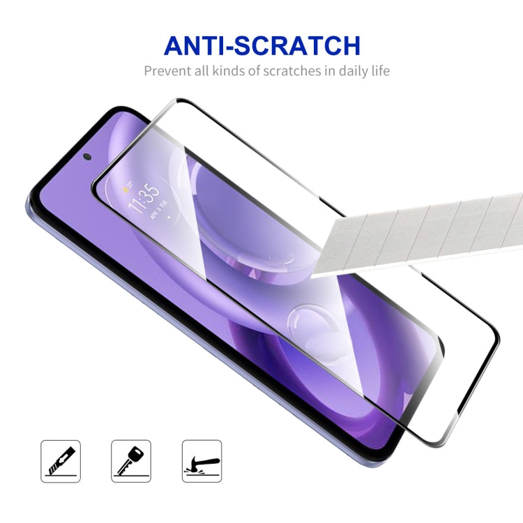 For Motorola Edge 30 Neo 10pcs ENKAY Full Glue 0.26mm 9H 2.5D Tempered Glass Full Film - Motorola Tempered Glass by ENKAY | Online Shopping UK | buy2fix