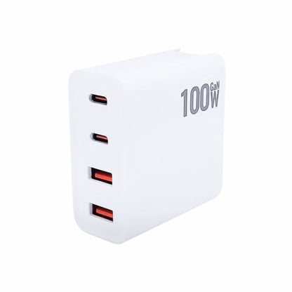 GaN 100W Dual USB+Dual USB-C/Type-C Multi Port Charger with  1.8m Type-C to MagSafe 1 / L Header Data Cable US Plug - Cable & Adapter by buy2fix | Online Shopping UK | buy2fix