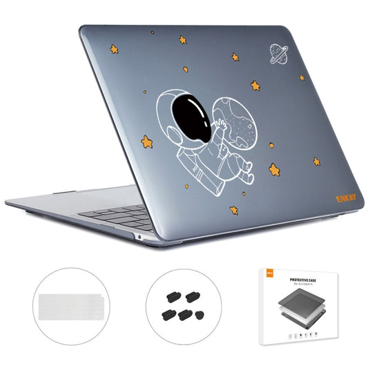 For MacBook Air 13.3 2020 A2179/A2337 ENKAY Hat-Prince 3 in 1 Spaceman Pattern Laotop Protective Crystal Case with TPU Keyboard Film / Anti-dust Plugs, Version:EU(Spaceman No.5) - MacBook Air Cases by ENKAY | Online Shopping UK | buy2fix